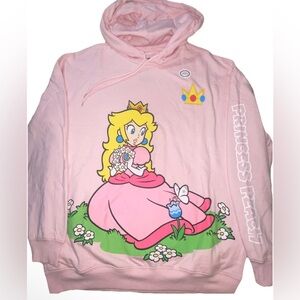 Nintendo Princess Peach Pink Hoodie - Women's Top NWOT